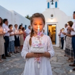 Χειροποίητη Πασχαλινή Λαμπάδα με Τσαντάκι Frozen Elsa λευκό (26.98)