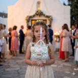 Χειροποίητη Πασχαλινή Λαμπάδα με Τσαντάκι τύπου Chanel μεταλιζέ (26.99)