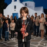 Χειροποίητη Πασχαλινή Λαμπάδα Ηλ. Κιθάρα Rolling Stones (26.16)