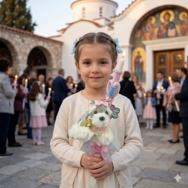 Χειροποίητη Πασχαλινή Λαμπάδα Μπρελόκ Σκυλάκι (26.26B)Χειροποίητη Πασχαλινή Λαμπάδα Μπρελόκ Σκυλάκι (26.26B)