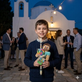 Χειροποίητη Πασχαλινή Λαμπάδα Minecraft Steve 20cm (26.41)Χειροποίητη Πασχαλινή Λαμπάδα Minecraft Steve 20cm (26.41)