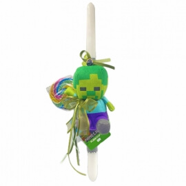 Χειροποίητη Πασχαλινή Λαμπάδα Minecraft Zombie 13εκ (26.84)