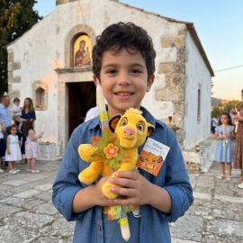 Χειροποίητη Πασχαλινή Λαμπάδα Simba Lion King 20εκ με Ήχο (25.39)