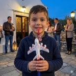 Χειροποίητη Πασχαλινή Λαμπάδα Αεροπλάνο Τηλεκατ/νο Κόκκινο (26.02)