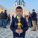 Χειροποίητη Πασχαλινή Λαμπάδα Transformer Κίτρινο (26.05)