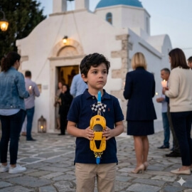Χειροποίητη Πασχαλινή Λαμπάδα Super Car Τηλεκατ/νο Κίτρινο (26.09)