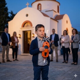 Χειροποίητη Πασχαλινή Λαμπάδα Super Car Τηλεκατ/νο Πορτοκαλί (26.10)Χειροποίητη Πασχαλινή Λαμπάδα Super Car Τηλεκατ/νο Πορτοκαλί (26.10)