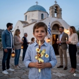 Χειροποίητη Πασχαλινή Λαμπάδα Αεροπλάνο Vintage Κίτρινο (26.13)