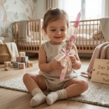 Η Πρώτη μου Λαμπάδα για Κορίτσι "Αρκουδάκι με Μπαλόνια" Ροζ (26.45)