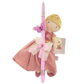 Χειροποίητη Πασχαλινή Λαμπάδα Πάνινη Κούκλα Little Dutch Πριγκίπισα Julia (26.100)