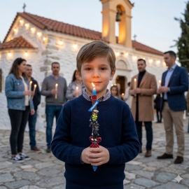 Χειροποίητη Πασχαλινή Λαμπάδα Playmobil με 2 Φιγούρες (26.87)