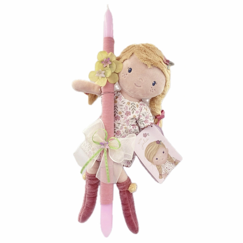 Χειροποίητη Πασχαλινή Λαμπάδα Πάνινη Κούκλα Little Dutch Julia (26.103)
