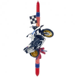 Χειροποίητη Πασχαλινή Λαμπάδα με Μηχανή BMW (26.57)