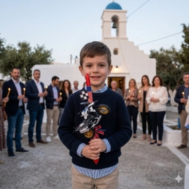 Χειροποίητη Πασχαλινή Λαμπάδα με Μηχανή BMW (26.57)Χειροποίητη Πασχαλινή Λαμπάδα με Μηχανή BMW (26.57)