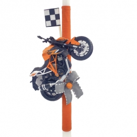 Χειροποίητη Πασχαλινή Λαμπάδα με Μηχανή KTM