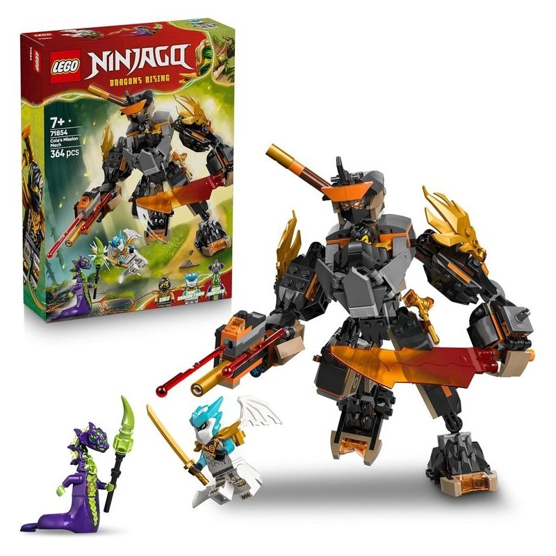 Lego Ninjago - Cole's Mission Mech & Dragon Zane (71854)