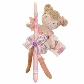 Χειροποίητη Πασχαλινή Λαμπάδα Πάνινη Κούκλα Little Dutch Rosa (26.102)