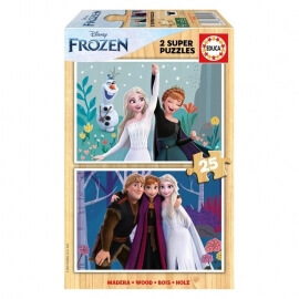 Ξύλινο Παζλ Frozen 2x25 κομ - Educa (19959)Ξύλινο Παζλ Frozen 2x25 κομ - Educa (19959)