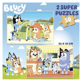 Ξύλινο Παζλ Bluey 2x50 κομ - Educa (19408)Ξύλινο Παζλ Bluey 2x50 κομ - Educa (19408)