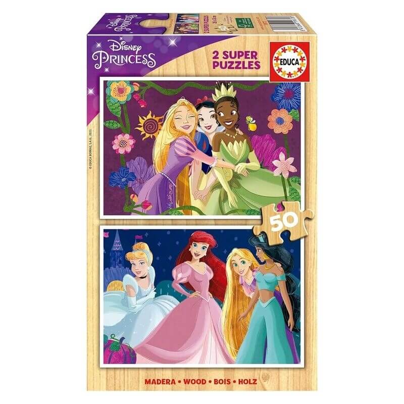 Ξύλινο Παζλ Disney Princess 2x50 κομ - Educa (19372)Ξύλινο Παζλ Disney Princess 2x50 κομ - Educa (19372)