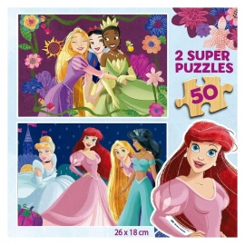 Ξύλινο Παζλ Disney Princess 2x50 κομ - Educa (19372)Ξύλινο Παζλ Disney Princess 2x50 κομ - Educa (19372)