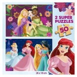Ξύλινο Παζλ Disney Princess 2x50 κομ - Educa (19372)