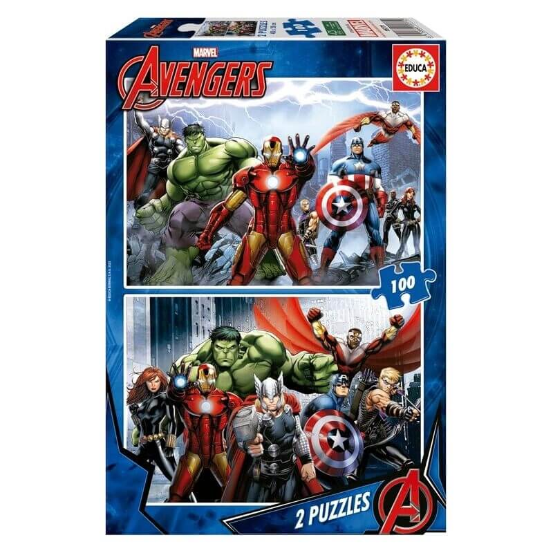 Ξύλινο Παζλ Avengers 2x100 κομ - Educa (15571)Ξύλινο Παζλ Avengers 2x100 κομ - Educa (15571)