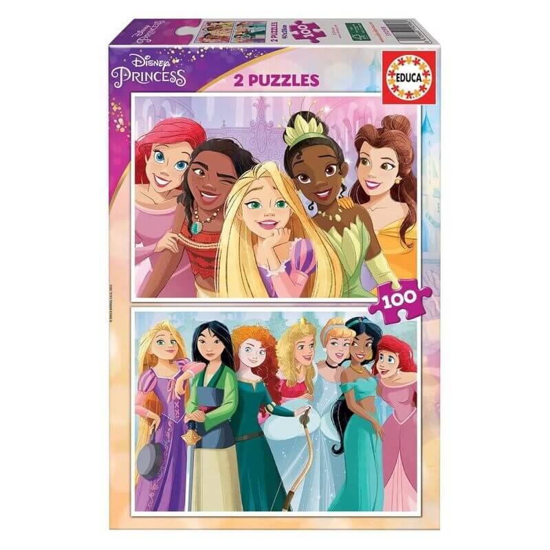 Ξύλινο Παζλ Disney Princess 2x100 κομ - Educa (19298)Ξύλινο Παζλ Disney Princess 2x100 κομ - Educa (19298)