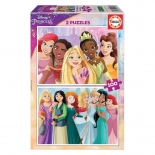 Ξύλινο Παζλ Disney Princess 2x100 κομ - Educa (19298)