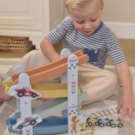 Ξύλινη Κατρακύλα με Αυτοκινητάκια - Little Dutch (2549)