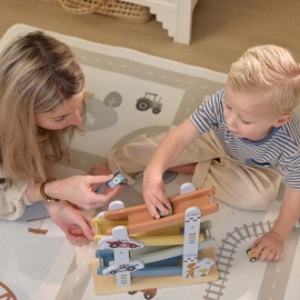 Ξύλινη Κατρακύλα με Αυτοκινητάκια - Little Dutch (2549)