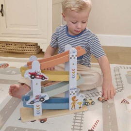 Ξύλινη Κατρακύλα με Αυτοκινητάκια - Little Dutch (2549)