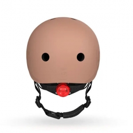 Παιδικό Κράνος S για Ποδήλατο & Πατίνι με Φωτάκι LED Mocha - Scoot & Ride (00828)