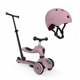 Σετ Scoot & Ride Πατίνι Highwaykick 1 Push & Κράνος S Wildberry