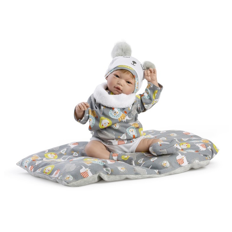 Μωρό Νεογέννητο Συλλεκτικό Reborn "Santi" 46εκ με Κουβερτάκι - Guca (10310)