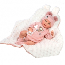 Μωρό Νεογέννητο Συλλεκτικό Reborn "Sofia" 46εκ με Κουβερτάκι - Guca (10211)