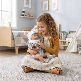 Μωρό Νεογέννητο Συλλεκτικό Reborn "Santi" 46εκ με Κουβερτάκι - Guca (10310)