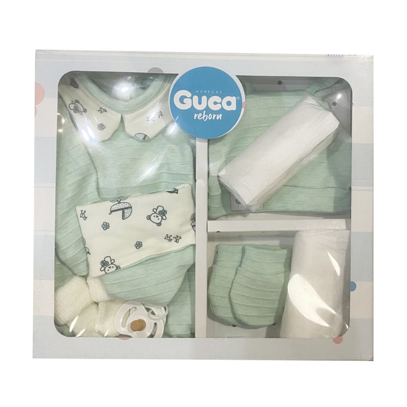 Σετ Ρούχα για Κούκλες 46εκ με Πιπίλα & Πάνες - Guca (10072-V)