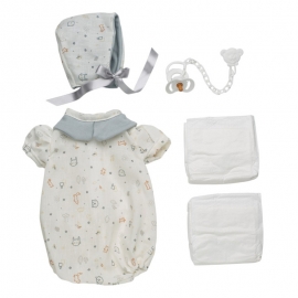 Σετ Ρούχα για Κούκλες 46εκ με Πιπίλα & Πάνες - Guca (10072-189)