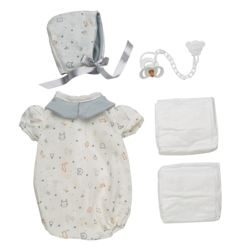 Σετ Ρούχα για Κούκλες 46εκ με Πιπίλα & Πάνες - Guca (10072-189)