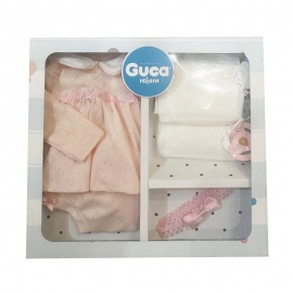 Σετ Ρούχα για Κούκλες 46εκ με Πιπίλα & Πάνες - Guca (10072-S)