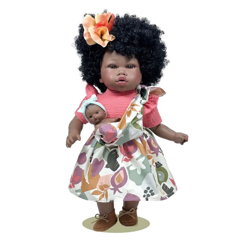 Κούκλα "Addis" 45εκ με Μωράκι σε Μάρσιπο - Nines d' Onil (6250)