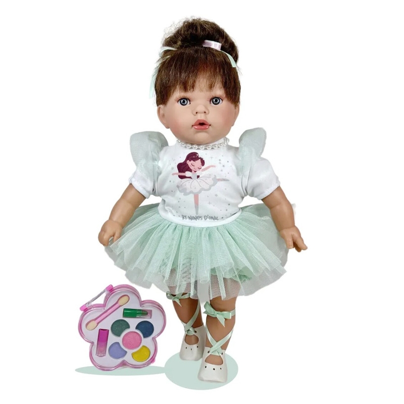 Κούκλα "Tita" Μπαλαρίνα Mint 40εκ & Σετ Μακιγιάζ - Nines d' Onil (4400N)