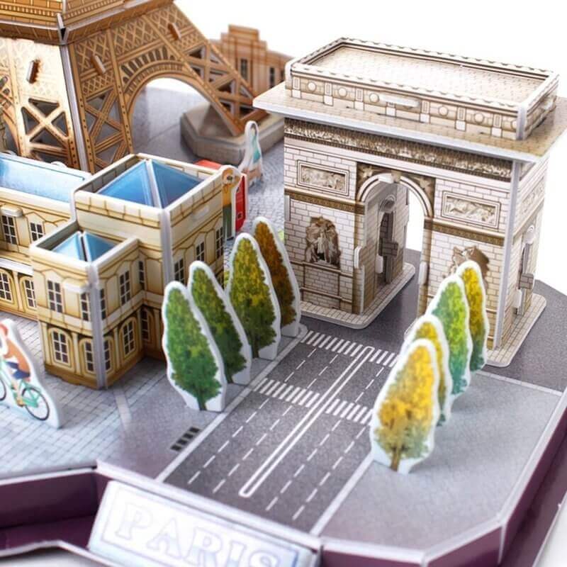 CubicFun City Line Paris Landmarks 3D Puzzle 114 Pieces main image 0