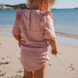 Little Dutch Μαγιό Πάνα Dreamy Pink Rose - No 74/80