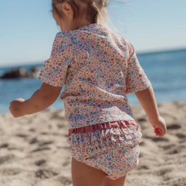 Little Dutch Μπλουζάκι Κοντομάνικο με Προστασία UV Dreamy Flowerfield - No 86/92