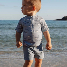 Little Dutch Μπλουζάκι Κοντομάνικο με Προστασία UV Ocean Splash - No 98/104Little Dutch Μπλουζάκι Κοντομάνικο με Προστασία UV Ocean Splash - No 98/104