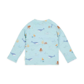 Little Dutch Μπλουζάκι Μακρυμάνικο με Προστασία UV Ocean Friends - No 98/104