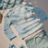 Little Dutch Μπλουζάκι Μακρυμάνικο με Προστασία UV Ocean Friends - No 98/104