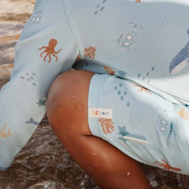 Little Dutch Μπλουζάκι Μακρυμάνικο με Προστασία UV Ocean Friends - No 98/104